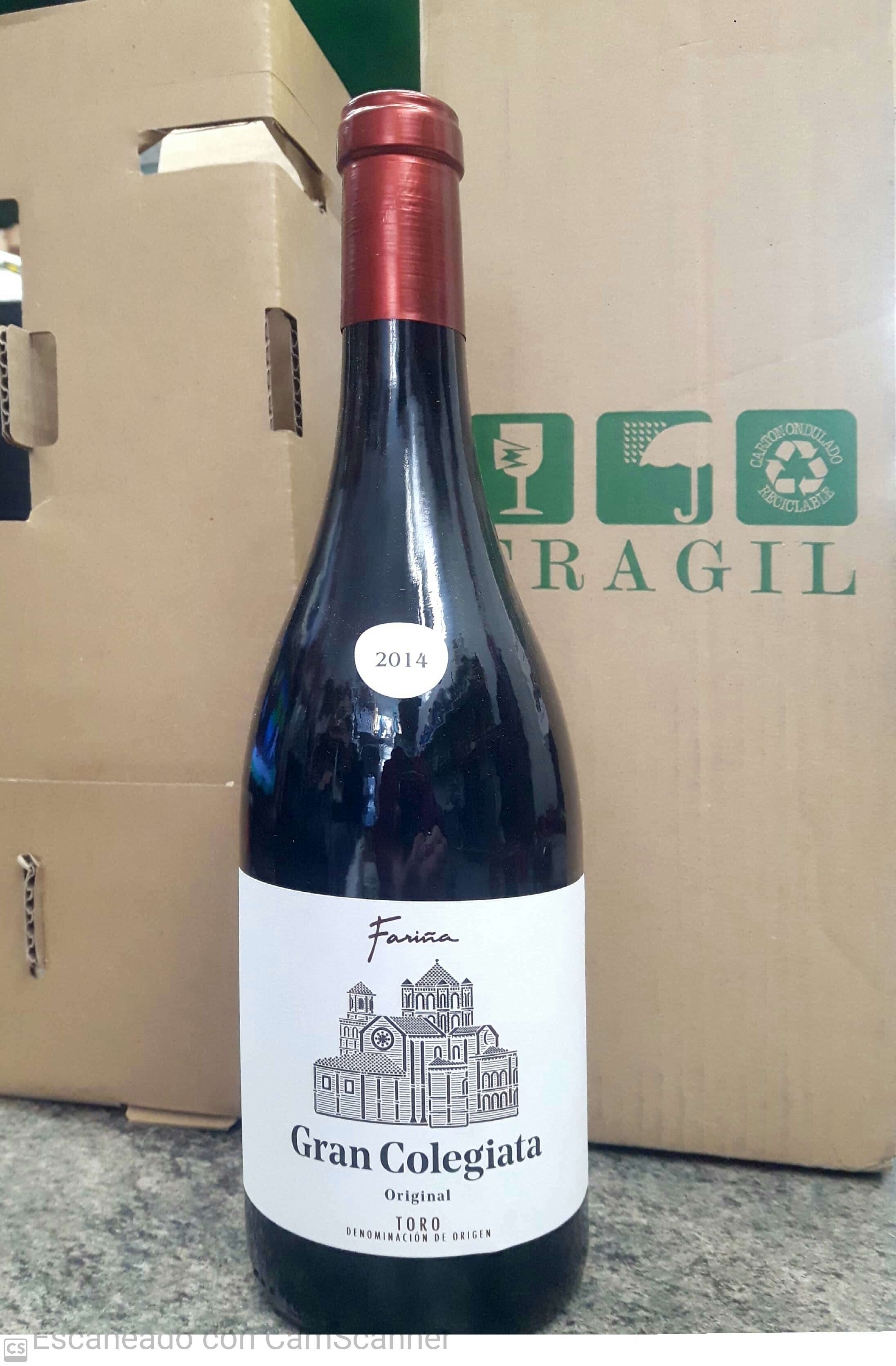 Botella recibida gracias Verema Fariña