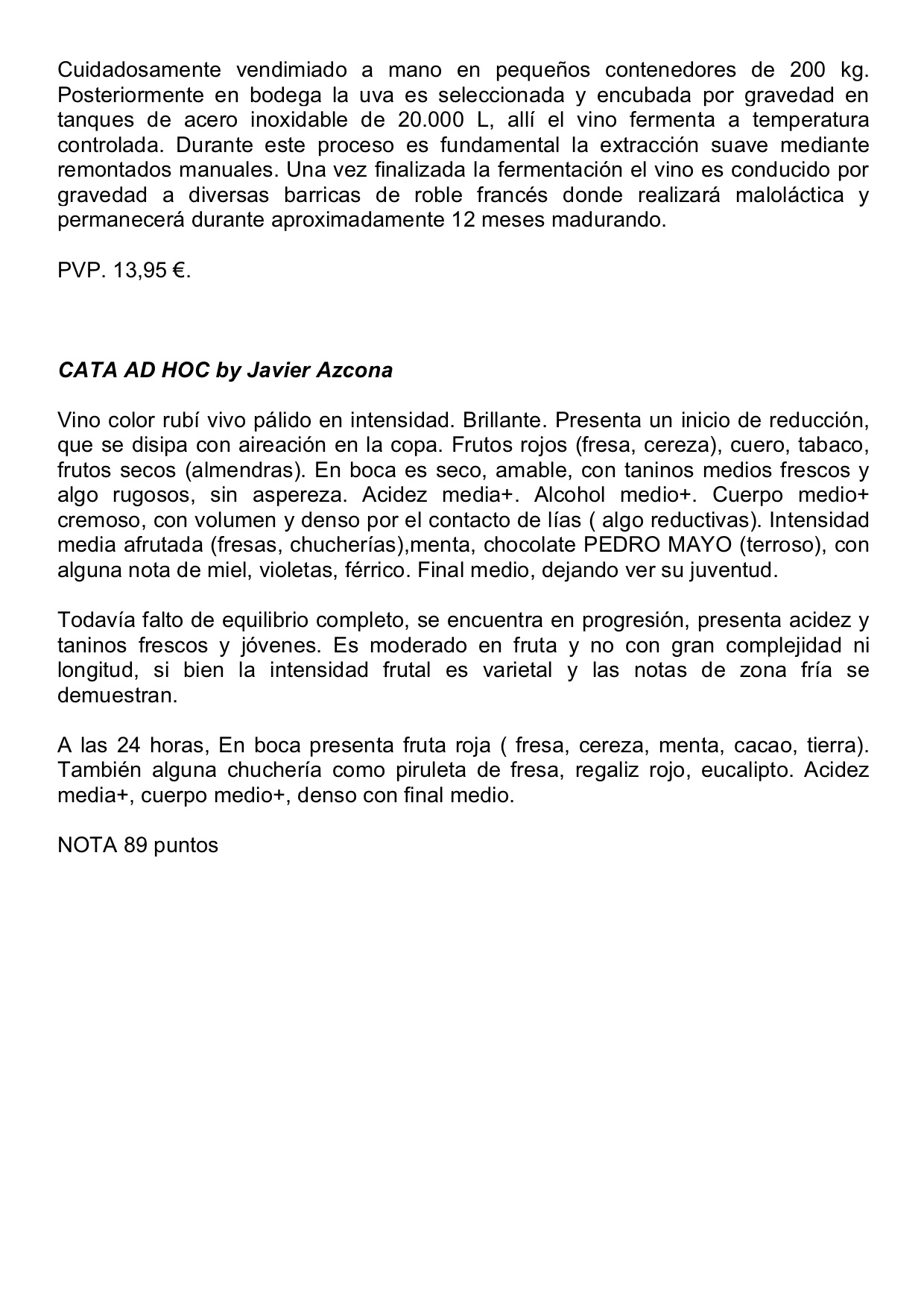 FINCA Legardeta Garnacha 2017: El último monovarietal de Chivite Family Estates