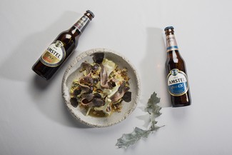 El turrón y Amstel Oro se encuentran en la receta de Ricard Camarena para esta Navidad