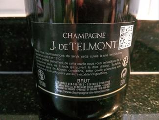Champagne J. De Telmont Grande Réserve Brut, AOC Champagne
