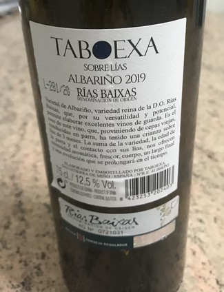 Finca Taboexa sobre lías 2019