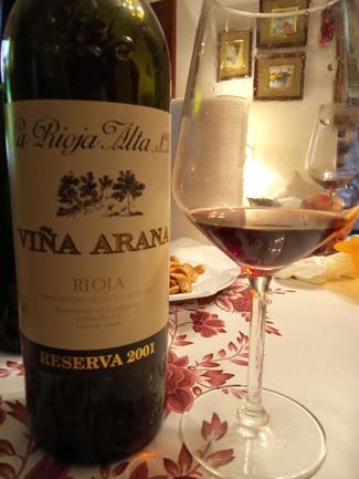 Viña Arana Reserva 2001, DO Ca Rioja