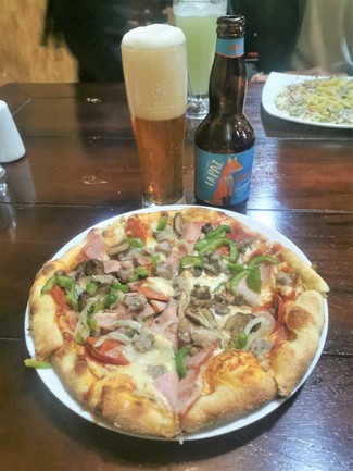Con la Pizza Fabiano´s especial.