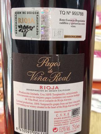 Pagos de Viña Real 2005, DO Ca Rioja
