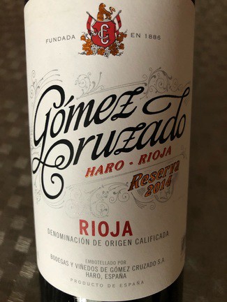 Gómez Cruzado reserva 2014