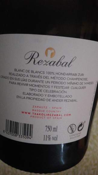 Rezabal Brut Basque Country Topa