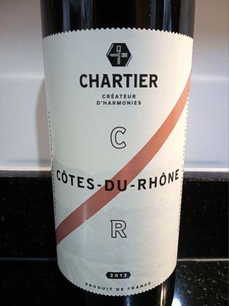 Chartier Côtes-Du-Rhône 2012, AOC Côtes-Du-Rhône