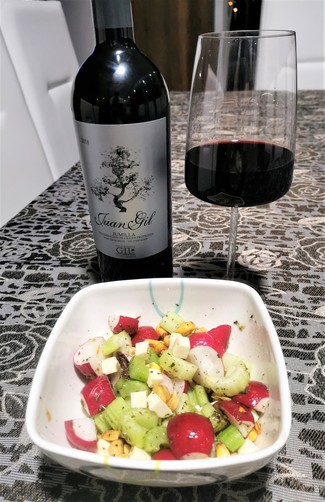 Con la ensaladita a las 3 pimientas