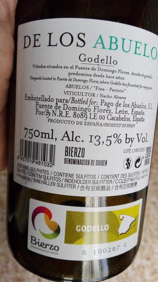 De los Abuelos Godello " Viñedo A Coroa 1910" 2019