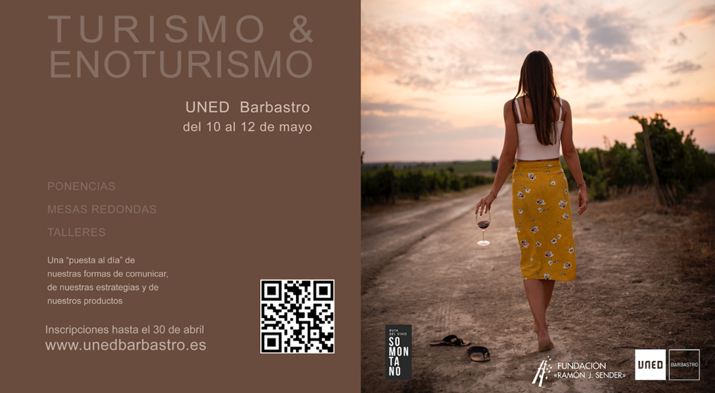 La UNED Barbastro sede del curso de Turismo & Enoturismo del 10 al 12 de mayo