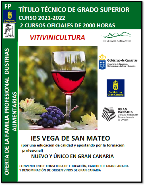 Gran Canaria contará con un Ciclo Superior de Vitivinicultura