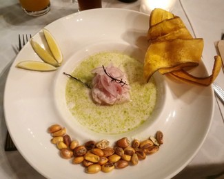 Con el ceviche peruano
