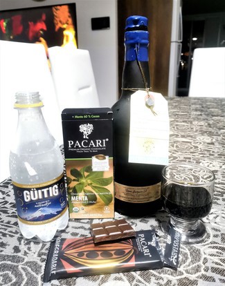 Con el Pacari de menta