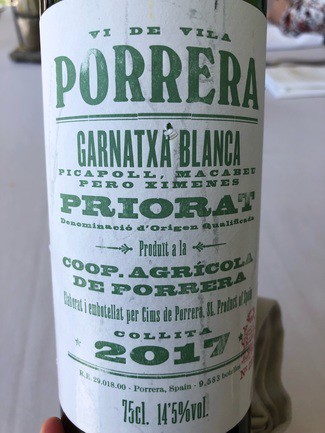 Cims de Porrera vi de vila garnatxa blanca 2017
