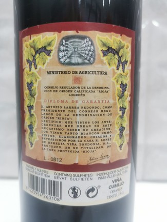 Contraetiqueta, vino de crianza, ):):
