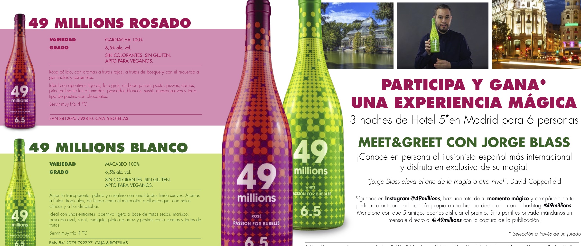 49 millions, la nueva bebida refrescante, de baja graduación y con burbujas.