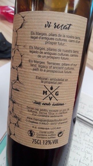 Els Marges vi rosat 2020