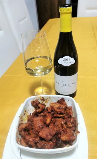 Con los callos secos con chorizo y morcilla