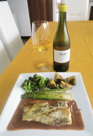 Con el lomo de angelote a la salvia