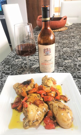 Con el pollo a la cerveza