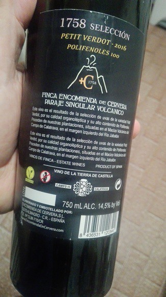 1758 Selección Petit Verdot 2016
