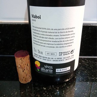 Maboi Giró 2018, DO Alicante