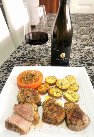 Con el delicioso solomillo al tomillo