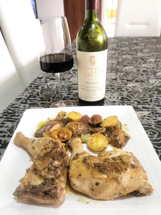 Con el pollo a la cerveza