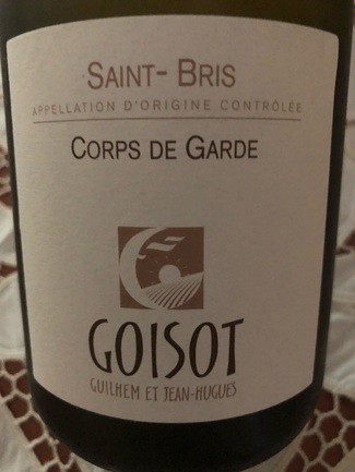 Domaine Guilhem et Jean Hugues Goisot Saint Bris Corps de Garde 2018