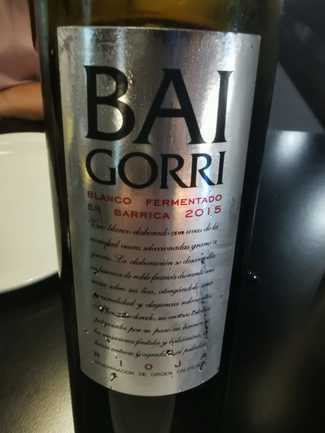 Baigorri blanco Fermentado en barrica 2015