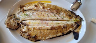 Emplatado del lenguado a la brasa