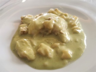 Cocotxas y callos de bacalao al pil-pil de cebollino