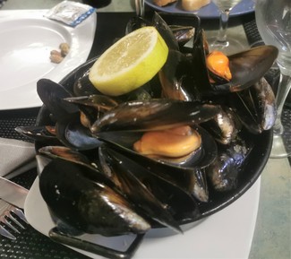 Mejillones al vapor