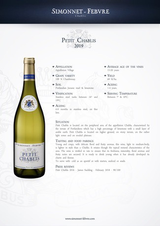 Simonnet-Febvre Petit Chablis 2019
