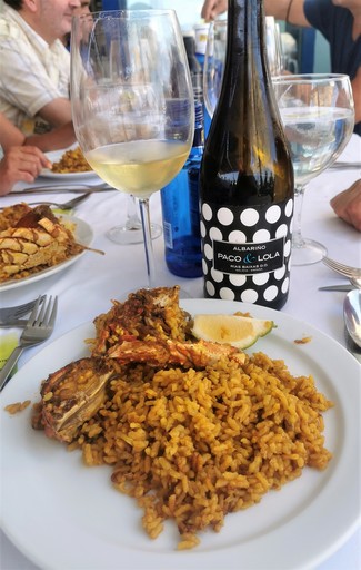 Con el arrocito emplatado
