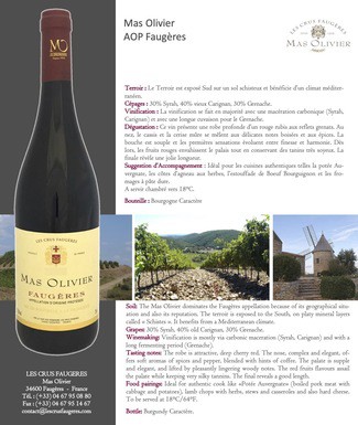 Mas Olivier Faugères 2019