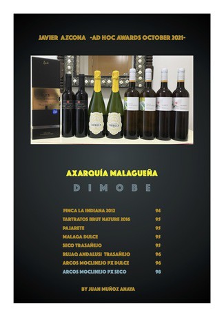 AD hoc awards Octubre 2021: Bodegas DIMOBE-Antonio Muñoz Cabrera