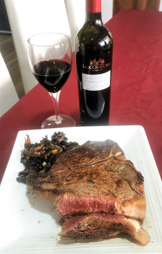 Con el Porterhouse steak de 900 grs