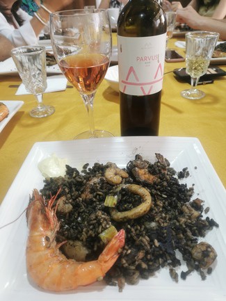 Con el suculento arroz negro