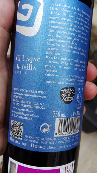 122 días de Lagar de Isilla Roble 2019