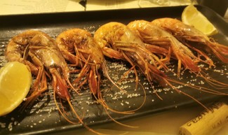 Las gambas plancha