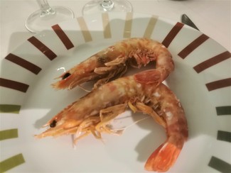 Langostinos plancha