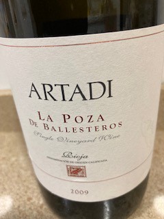 Artadi La Poza de Ballesteros 2009