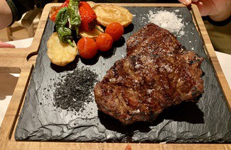 Abanico ibérico a la brasa