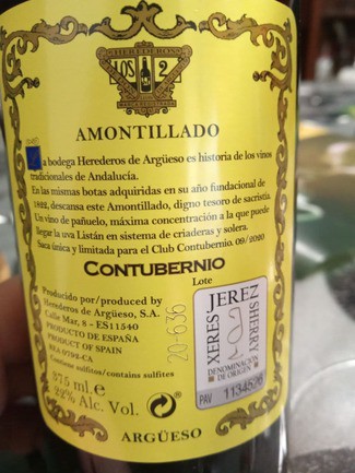Amontillado 1822 Solera Fundacional 375 ml Saca Especial Contubernio, DO Jerez/Xérès/Sherry