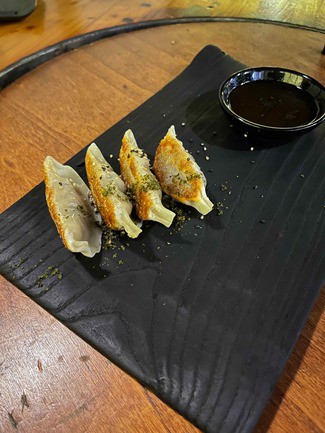 Gyozas rellenas de wagyu