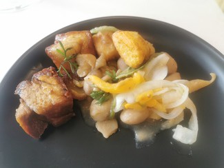 Carne colorada en dos cocciones