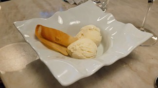 Helado de queso de cabra