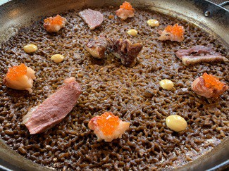 Arroz de pato, bogavante y foie