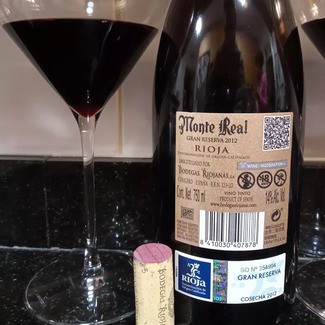 Monte Real Gran Reserva 2012, DO Ca Rioja